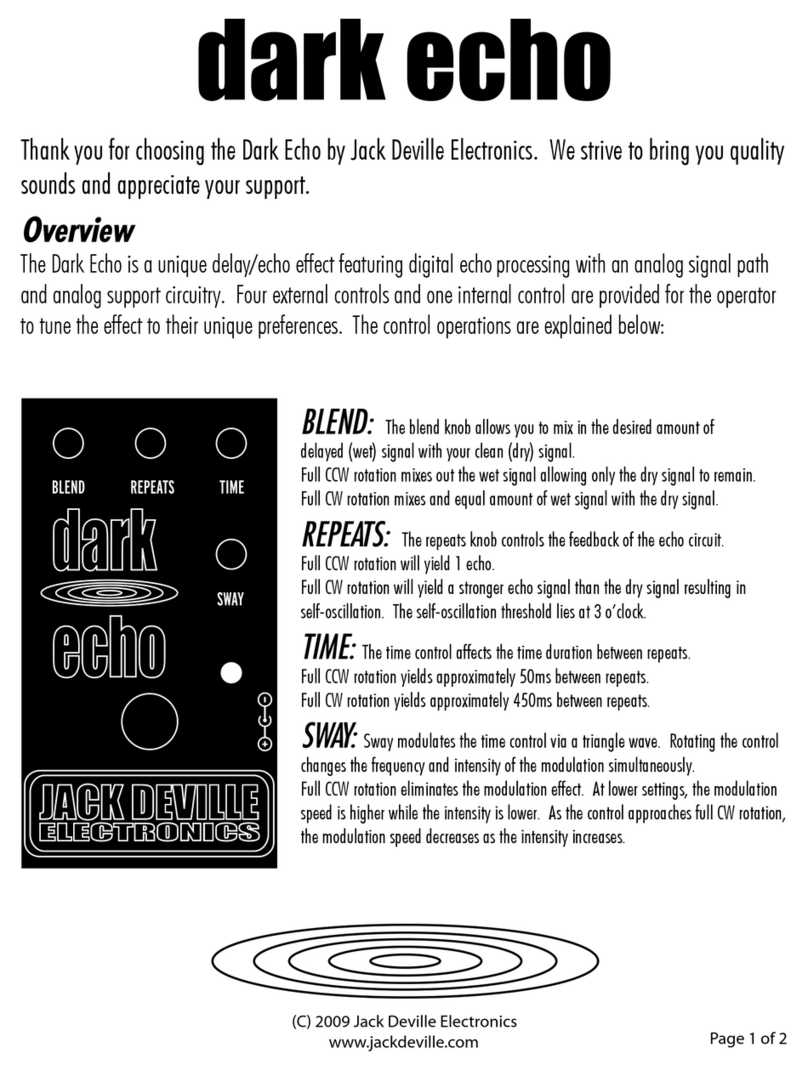 Jack Deville Electronics dark echo manual Jack Deville Electronics dark echo manual