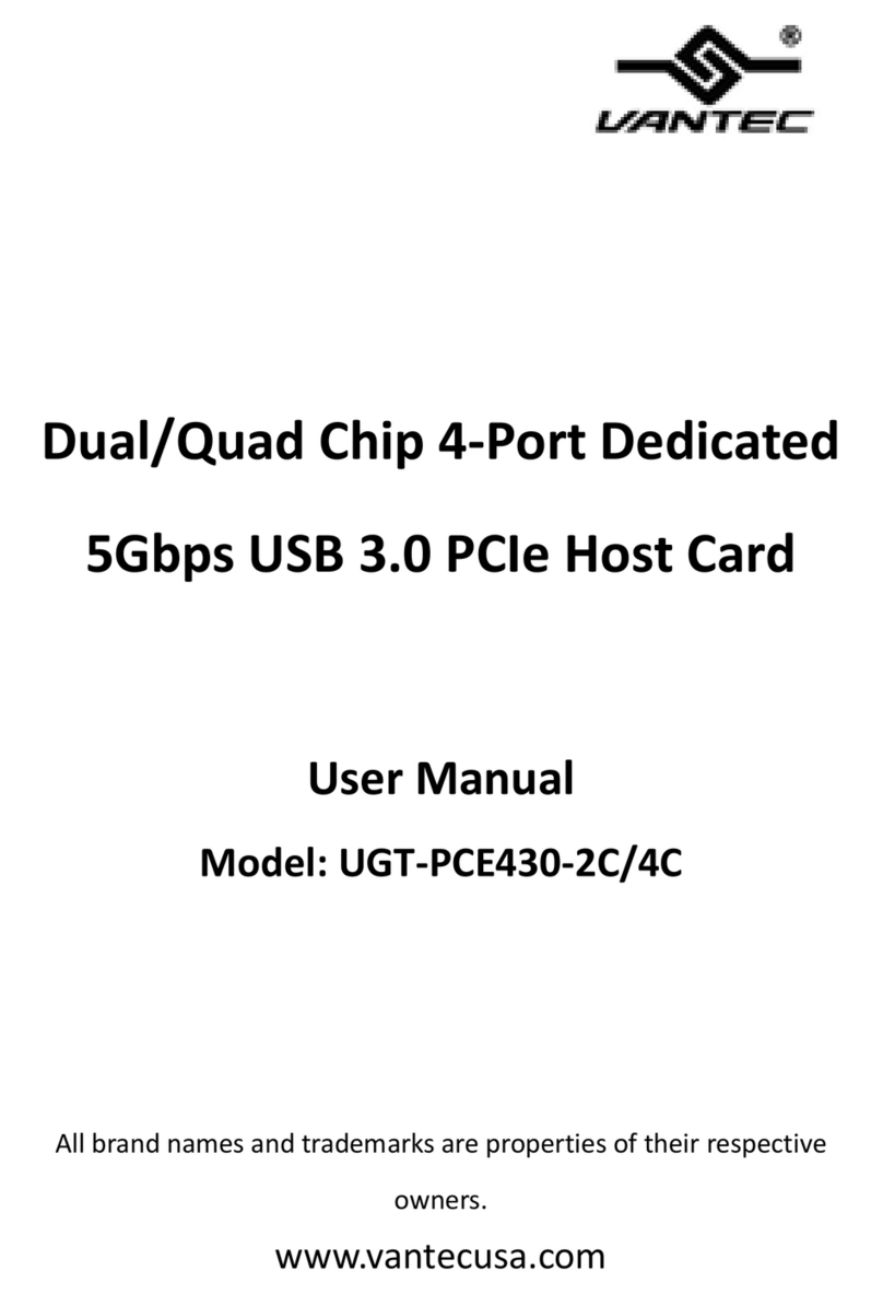 Vantec UGT-PCE430-2C User manual Vantec UGT-PCE430-2C User manual