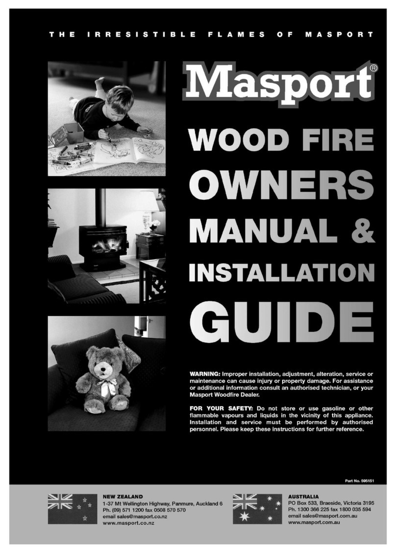Masport HORIZON Owner's manual & installation guide