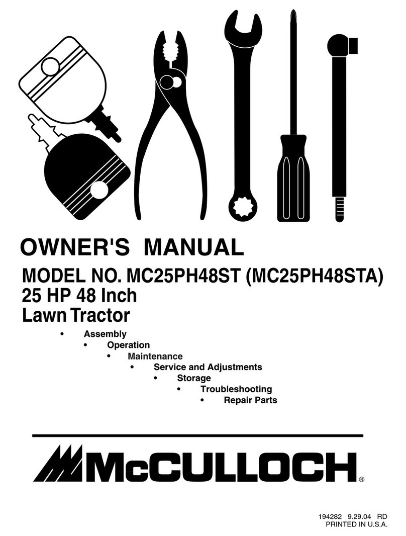 McCulloch MC25PH48ST owner's manual