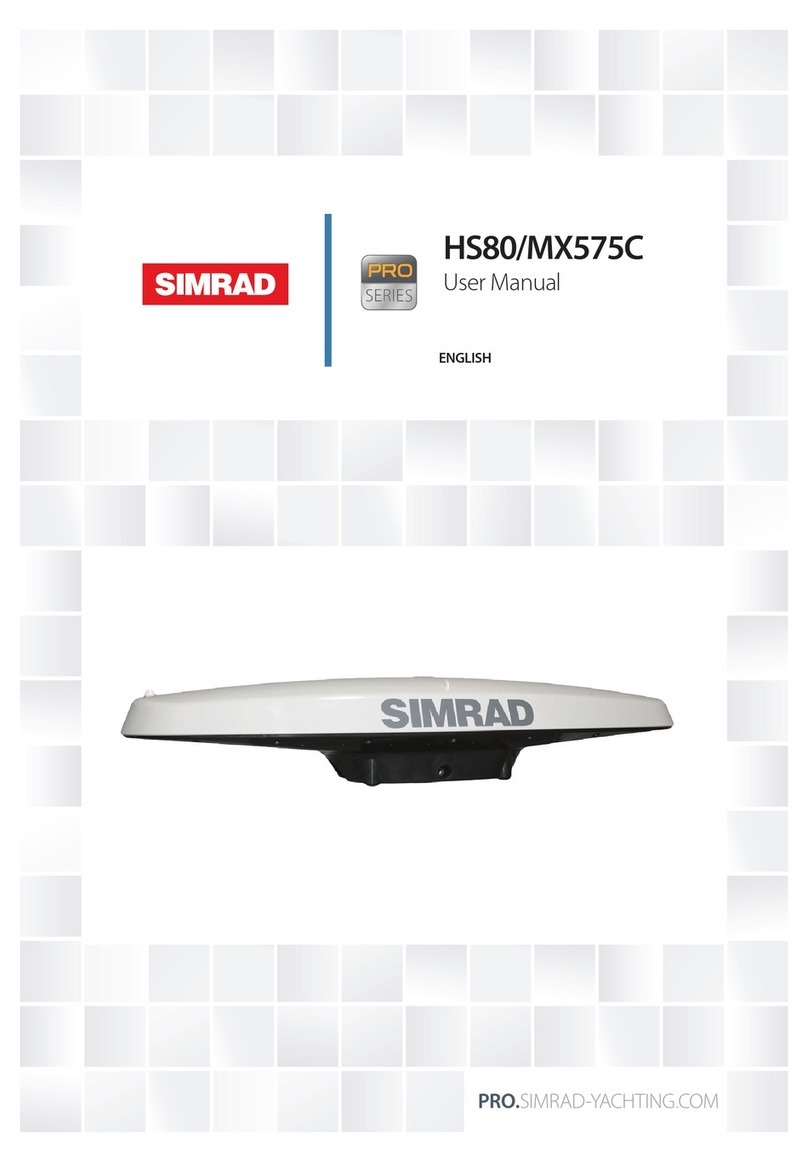 Simrad HS80/MX575C User manual