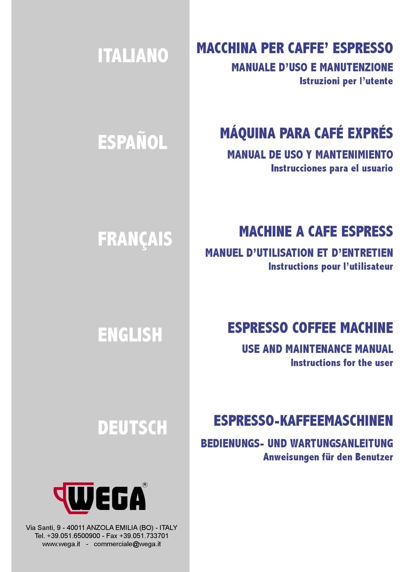 Wega Espresso Coffee Machine User guide