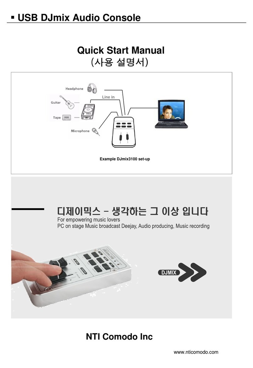 NTI USB DJmix3100 Quick start manual