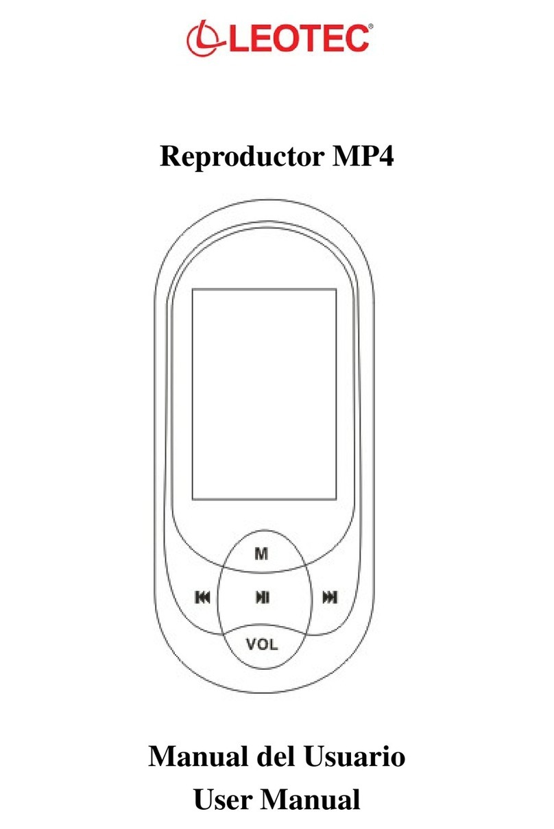 Leotec Reproductor MP4 user manual