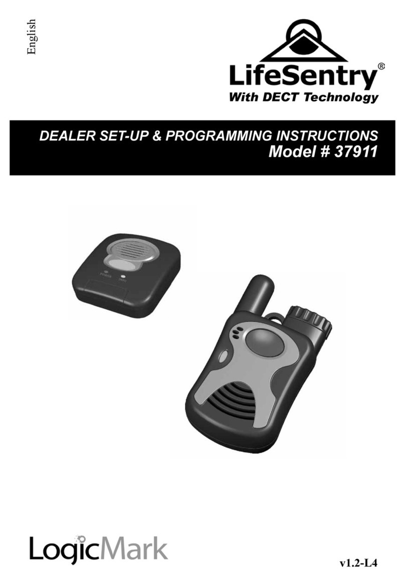 LogicMark 37911 Dealer set-up & programming instructions