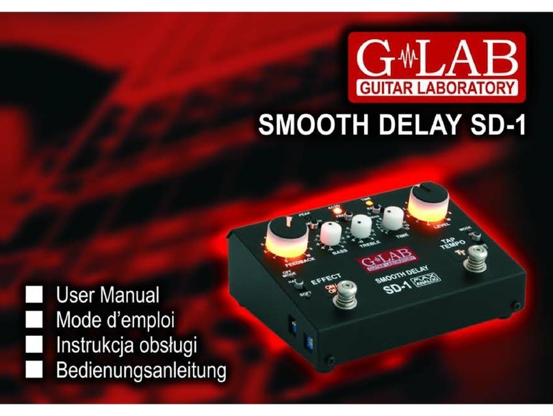 Glab Smooth Delay SD-1 user manual