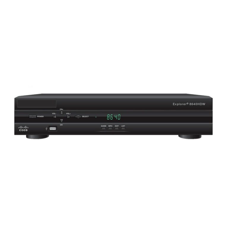 Cisco Explorer 8600HD Series User manual