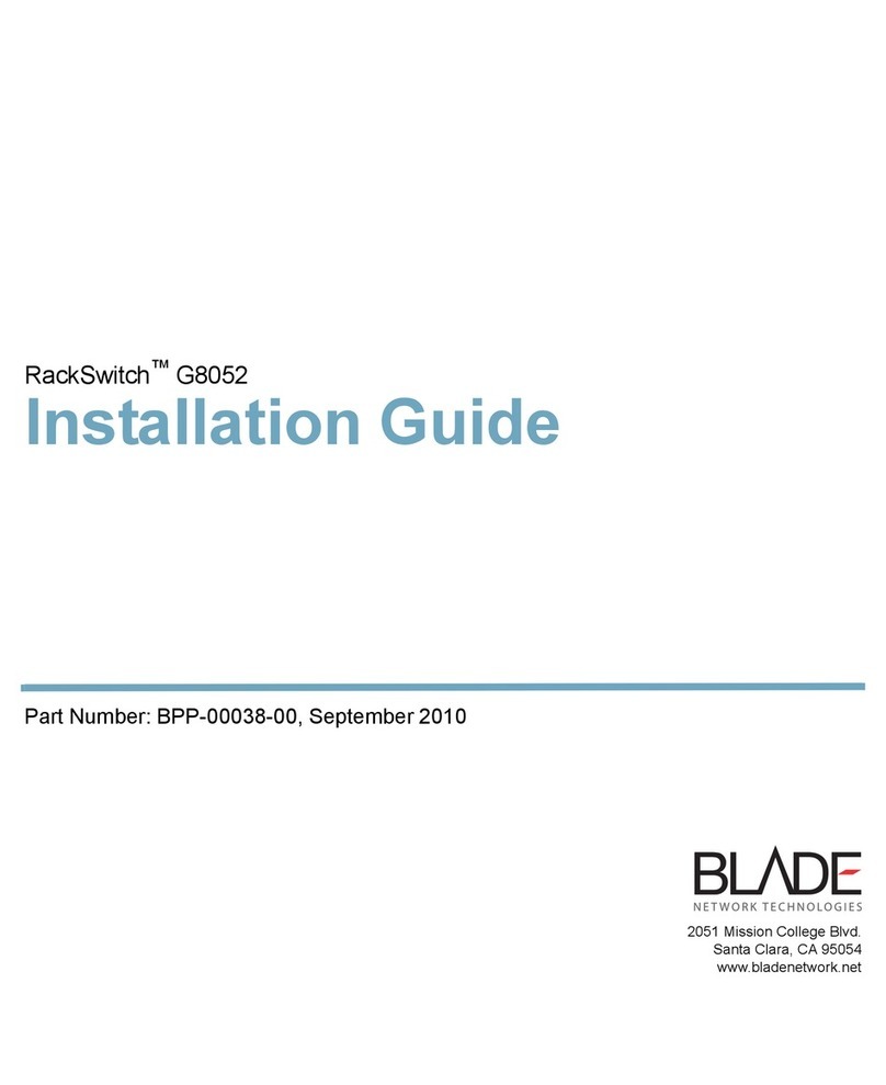 Blade RackSwitch G8052 installation guide Blade RackSwitch G8052 installation guide
