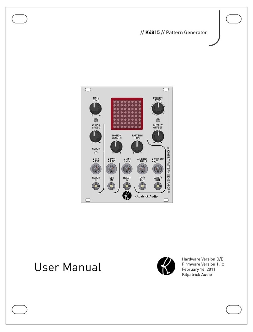 Kilpatrick Audio K4815 user manual