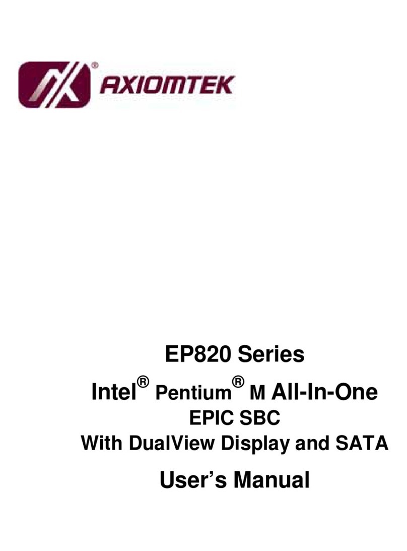 AXIOMTEK EP820 Series User manual