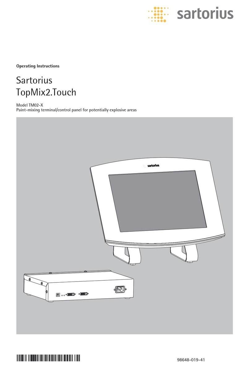 Sartorius TopMix2.Touch TM02-X operating instructions