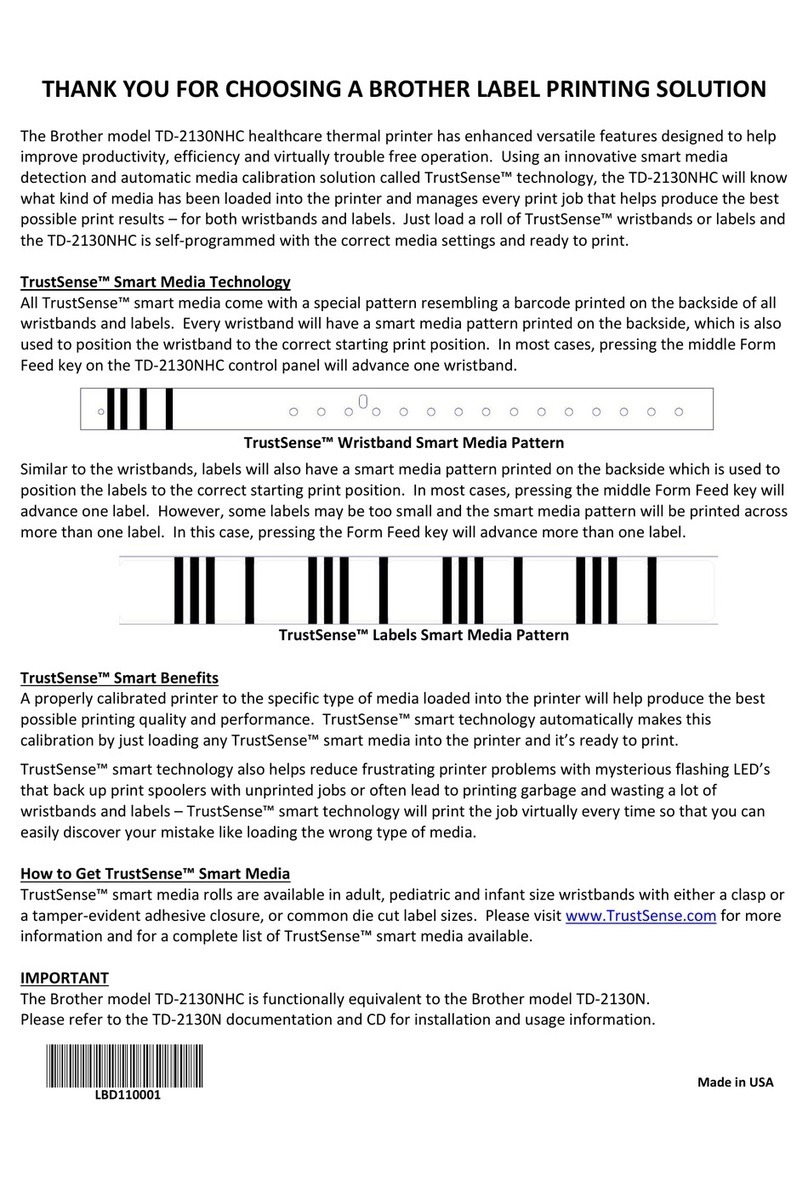 Brother TD-2130NHC User manual
