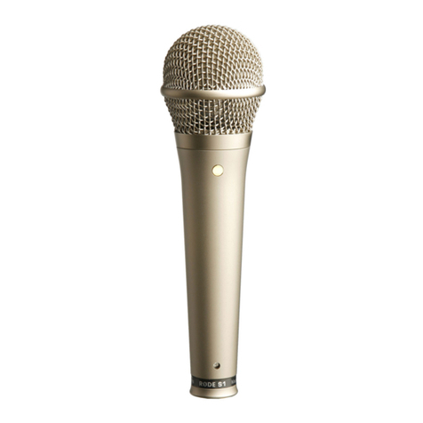 RODE Microphones S1 User manual RODE Microphones S1 User manual