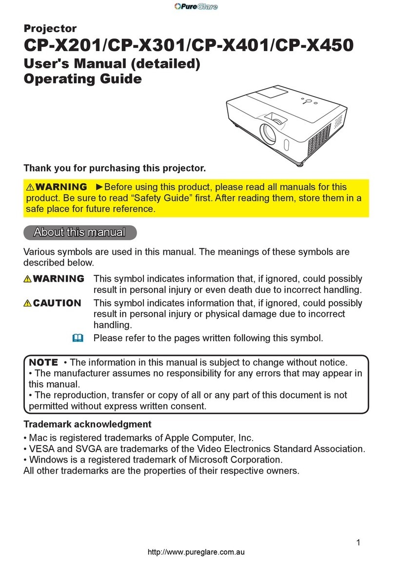 Projector CP-X201 user manual