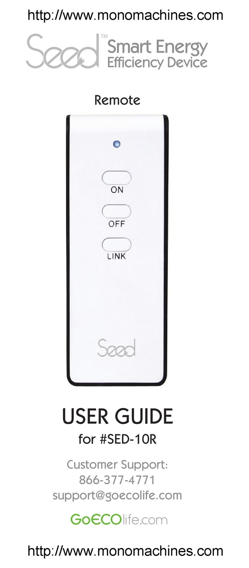 Seed SED-10R user guide