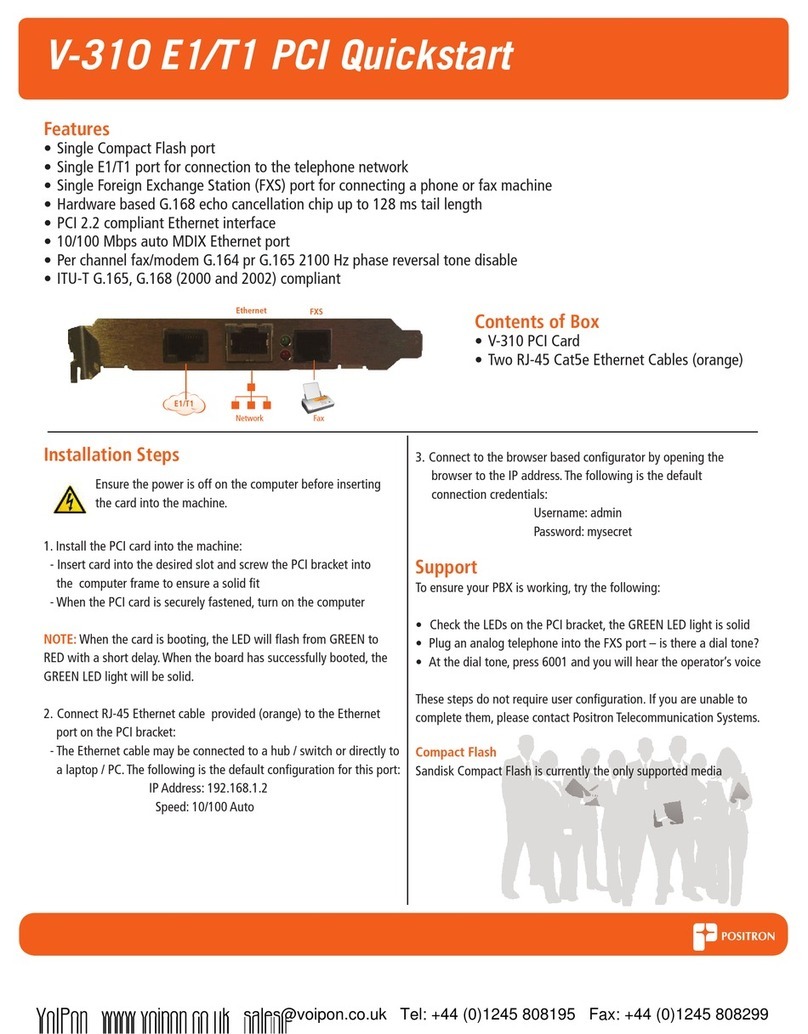 Positron V-310 E1 User manual