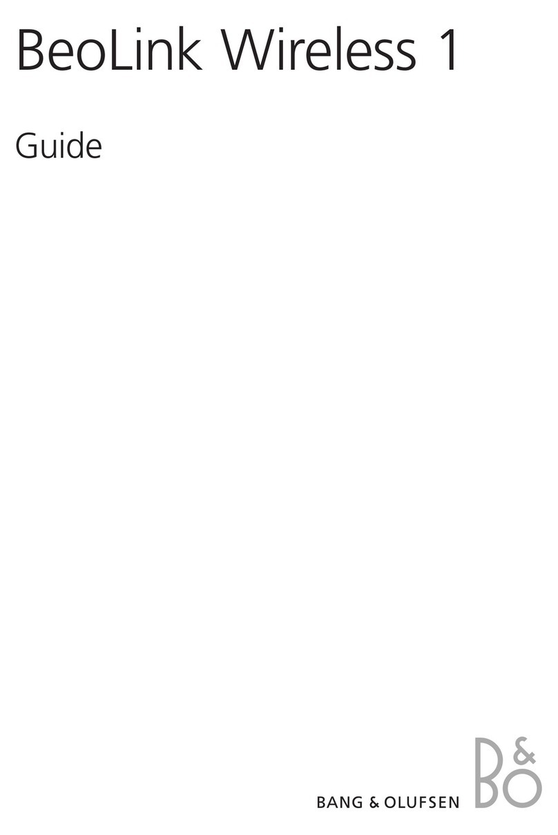 Bang & Olufsen BeoLink Wireless 1 User manual
