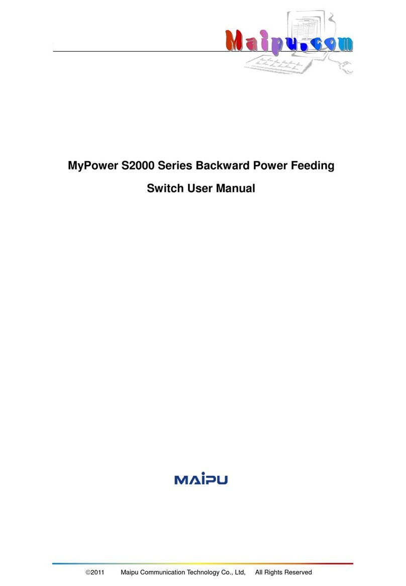 Maipu S2000-8/16 10/100Mbps Ethernet Switch user manual