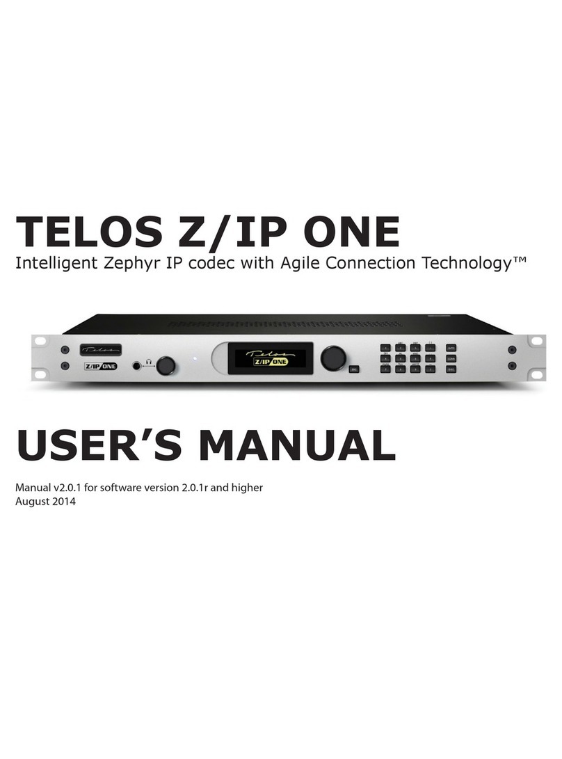 Telos Z/IP ONE user manual