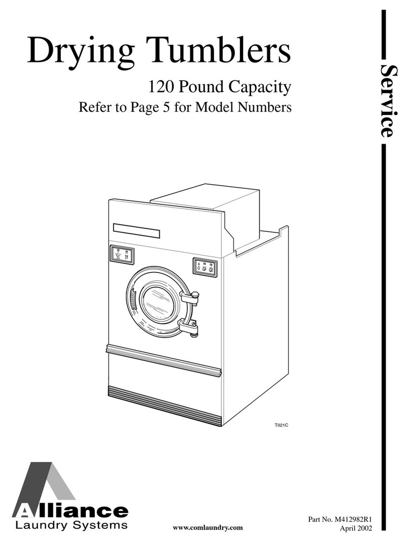 Alliance Laundry Systems AT120FG Service manual