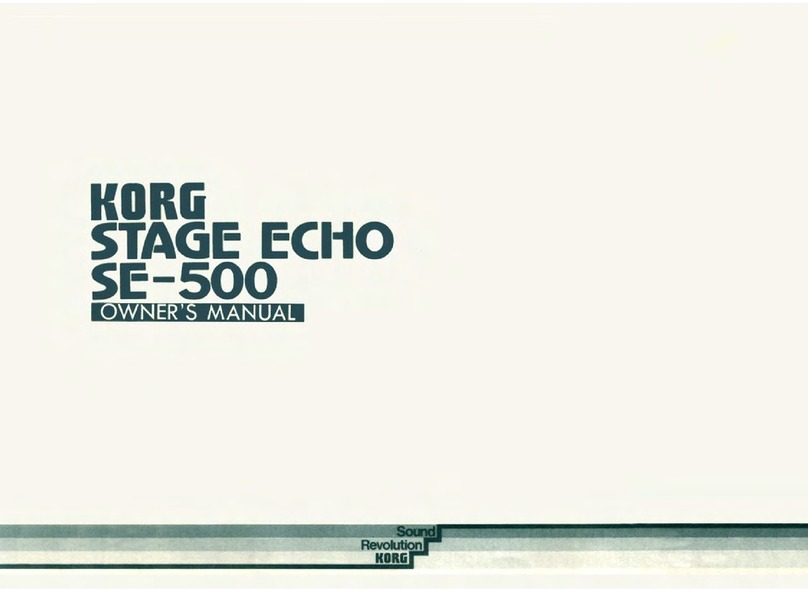 Korg SE-500 User manual