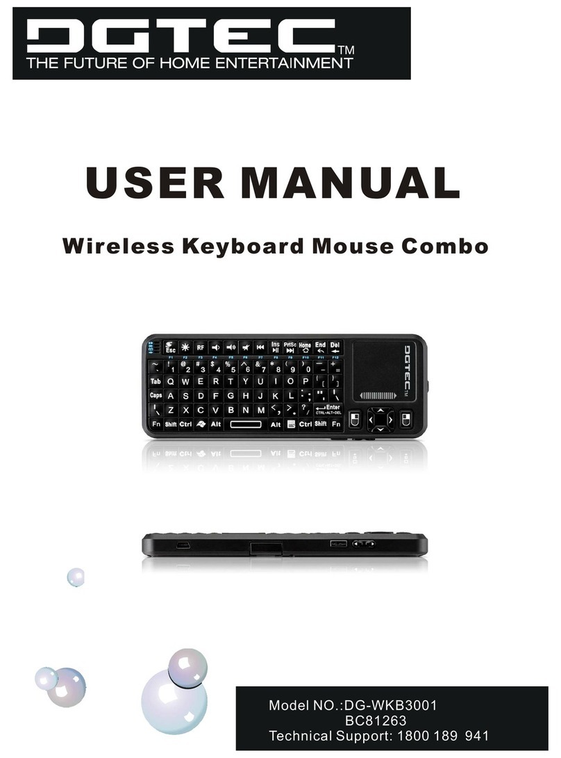 DGTEC DG-WKB3001 user manual