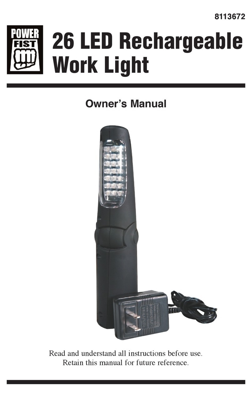 Power Fist 26 LED User manual