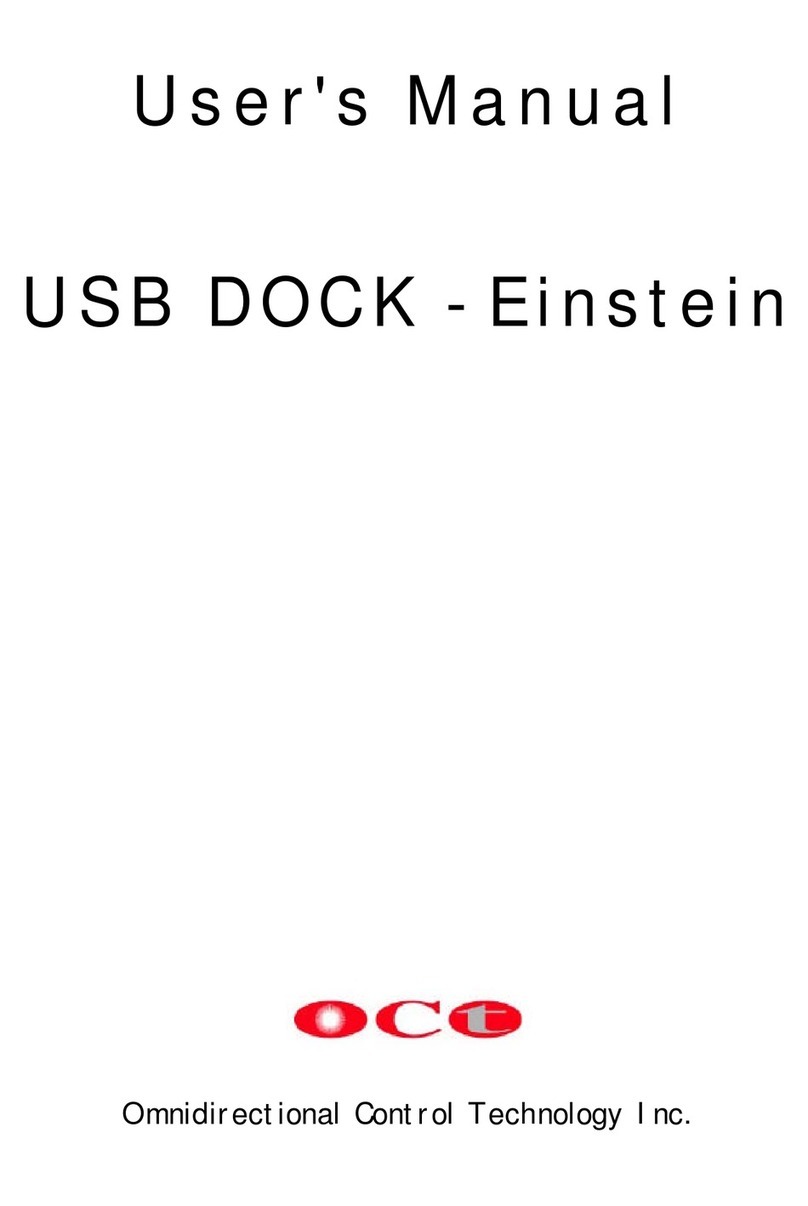 OCO USB DOCK - Einstein user manual
