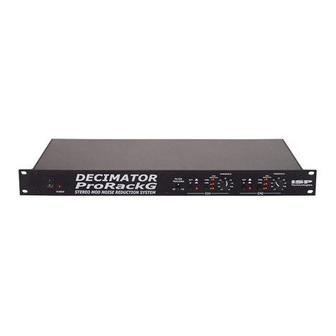 iSP Technologies Decimator Prorack owner's manual