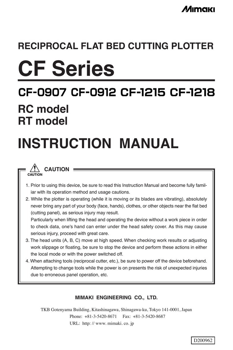 MIMAKI CF-0912 instruction manual