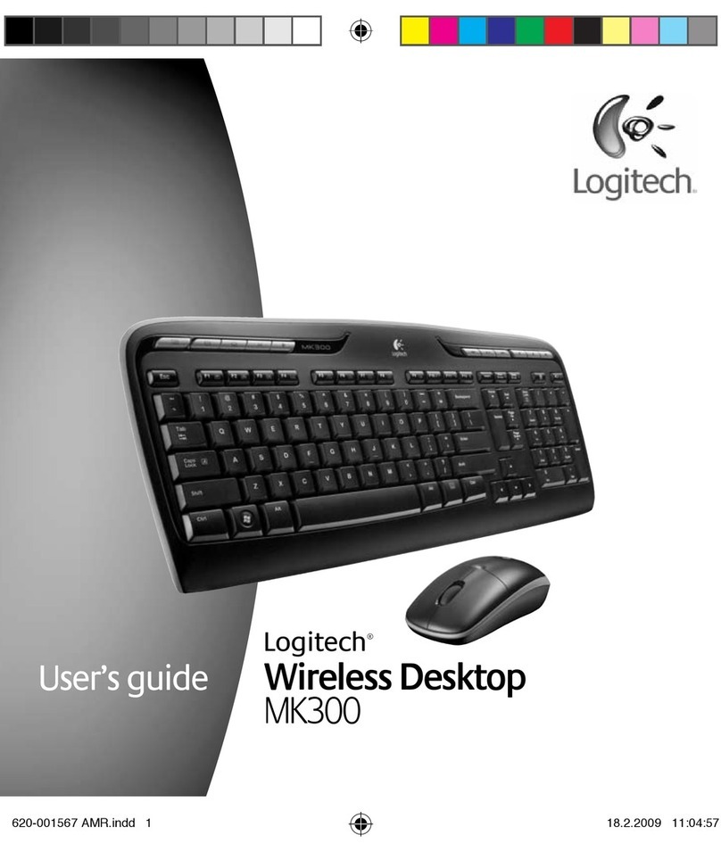 Logitech MK300 - Wireless Desktop Keyboard User manual