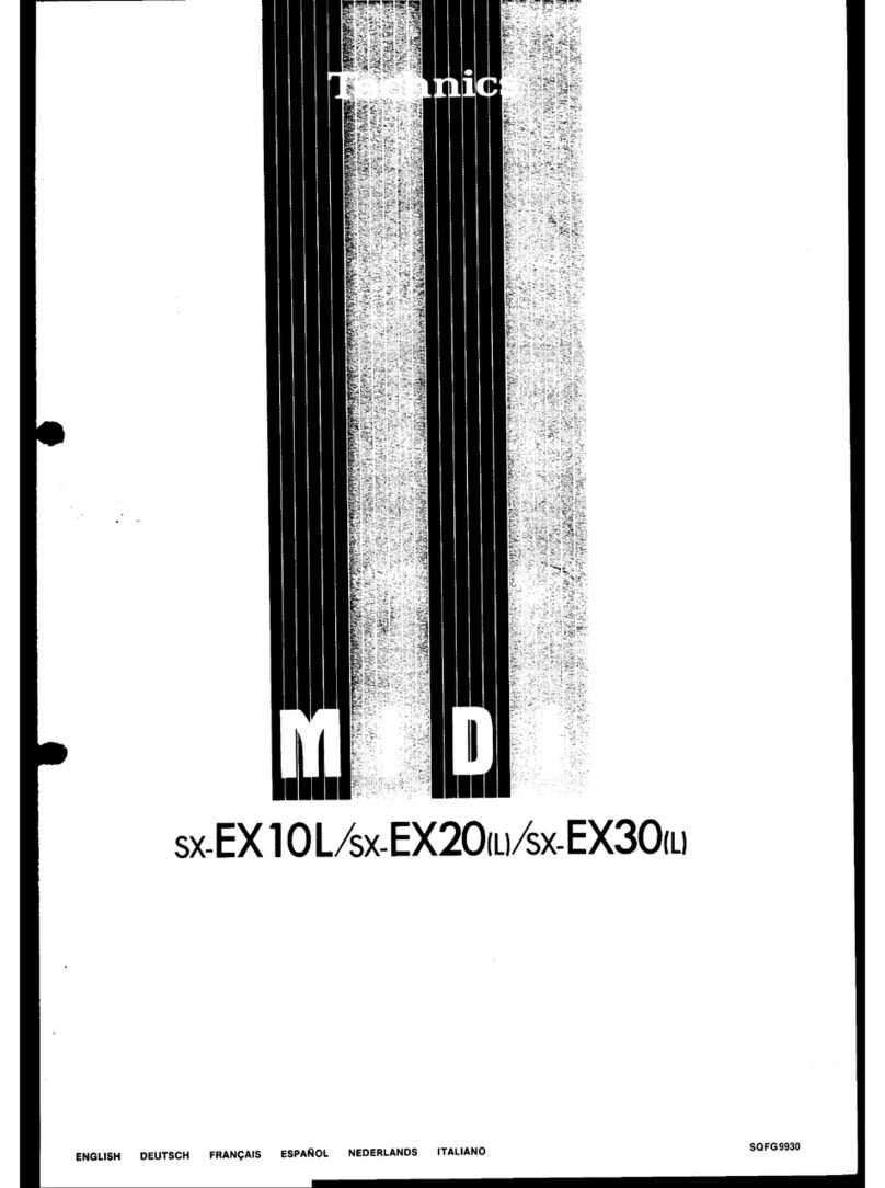 Technics SX-EX10L User manual