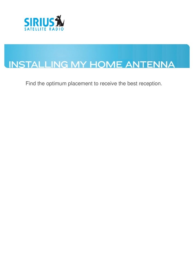Sirius Satellite Radio SIRIUS Outdoor Home Antenna User manual