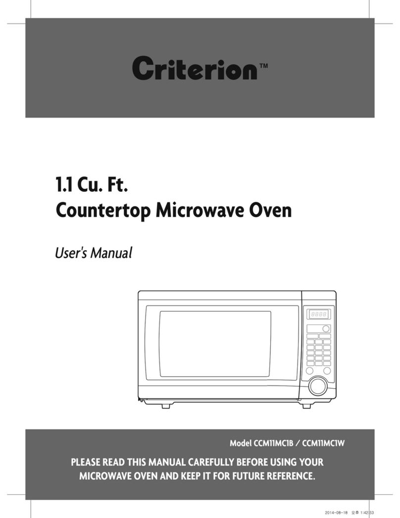 Criterion CCM11MC1B user manual Criterion CCM11MC1B user manual