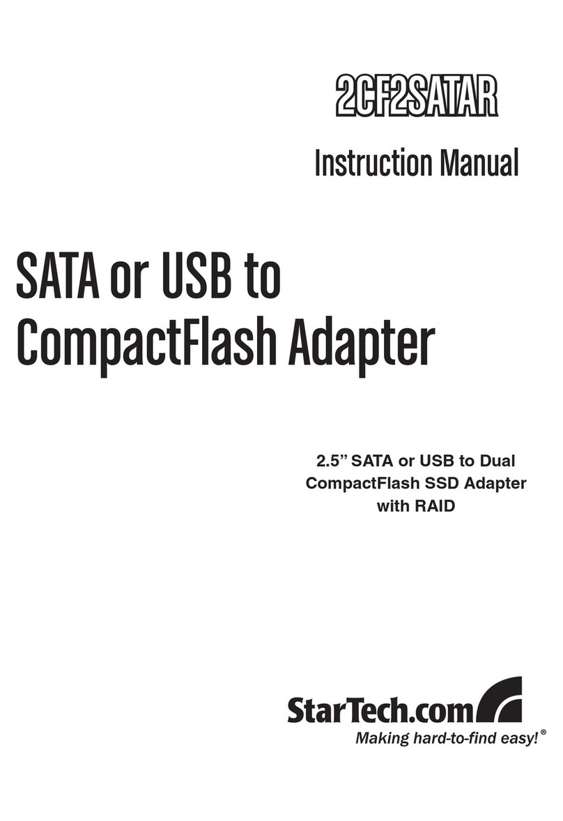StarTech.com 2CF2SATAR User manual