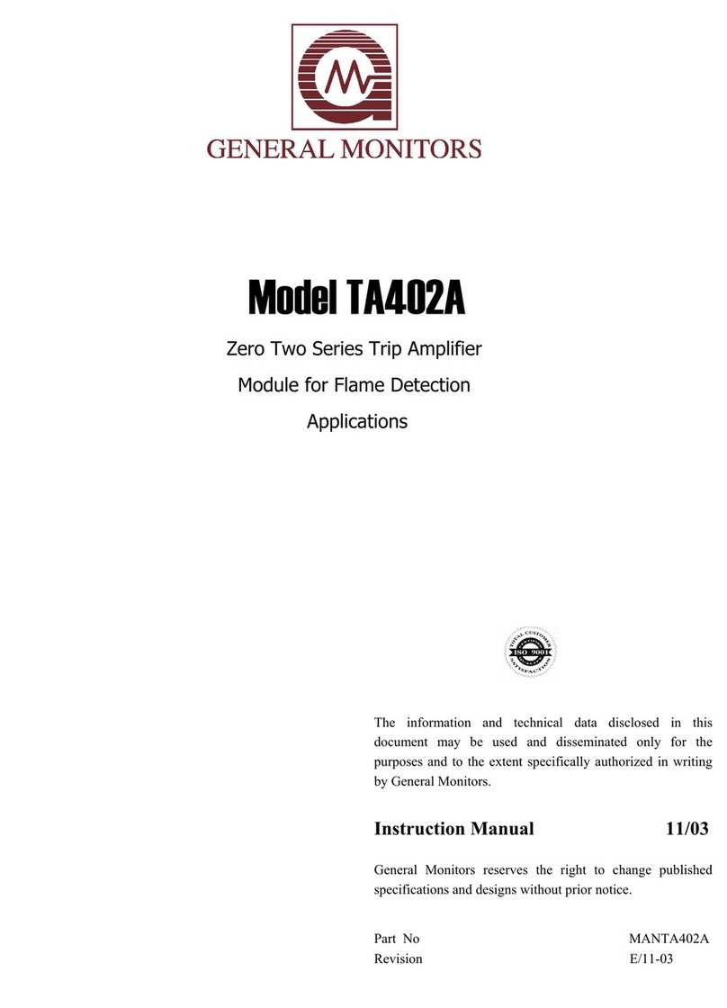 General Monitors TA402A instruction manual