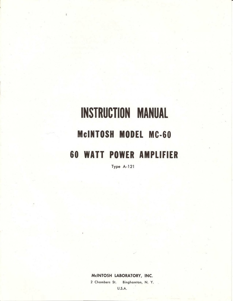 McIntosh MC-60 User manual