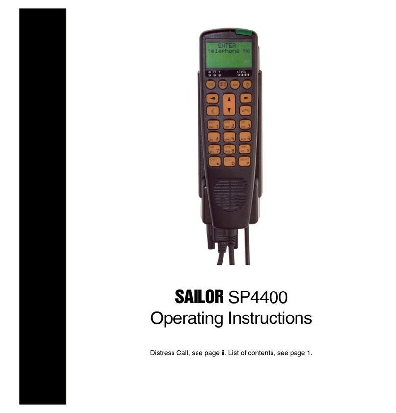 Sailor SP4400 operating instructions