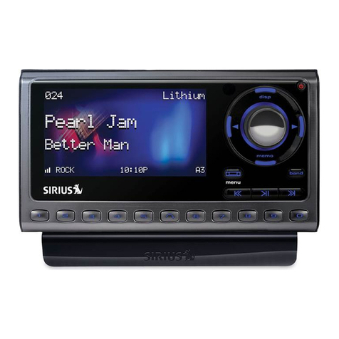 Sirius Satellite Radio SPORTSTER 5 User manual