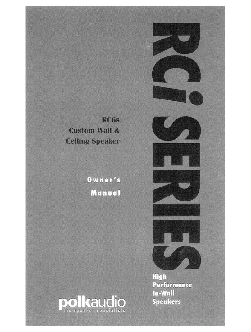 Polk Audio RC6S owner's manual