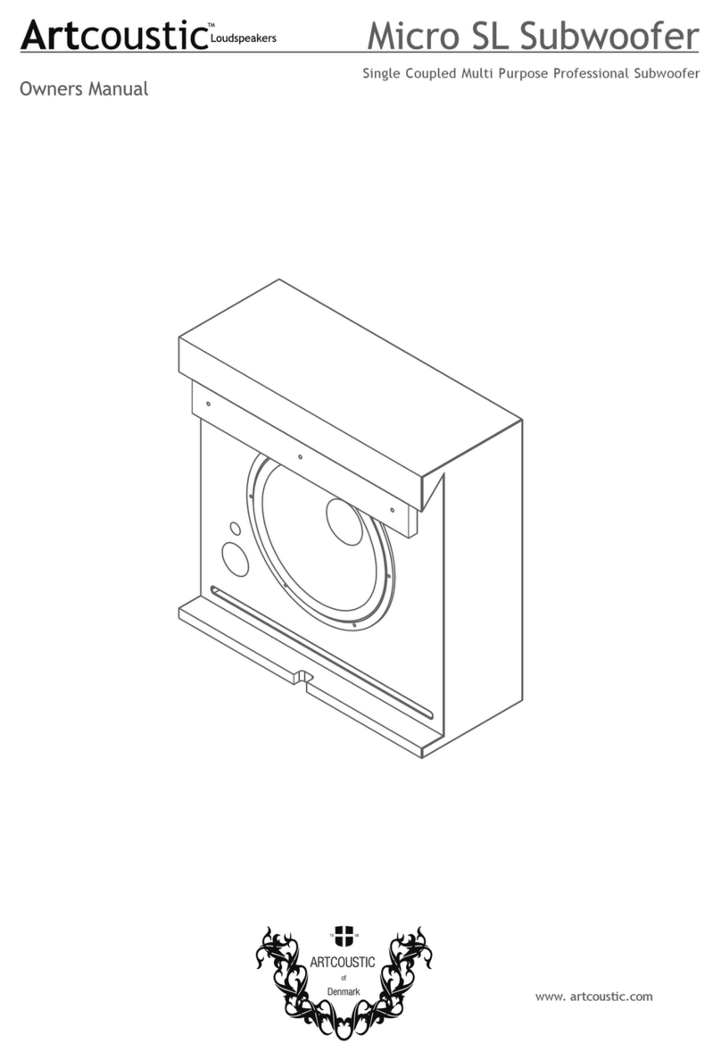 Artcoustic Micro SL owner's manual