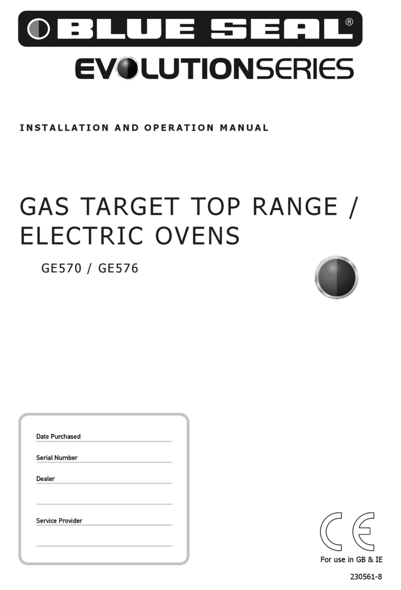 Blue Seal GE570 Installation and operation manual