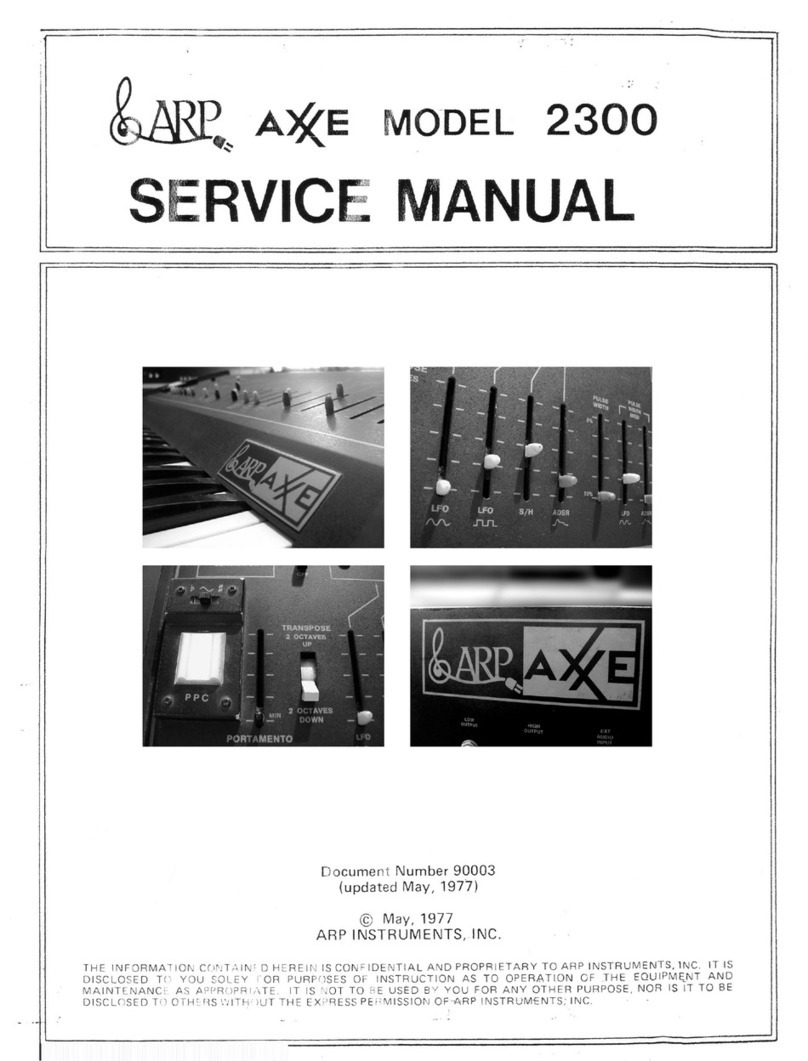 ARP AXXE 2300 User manual