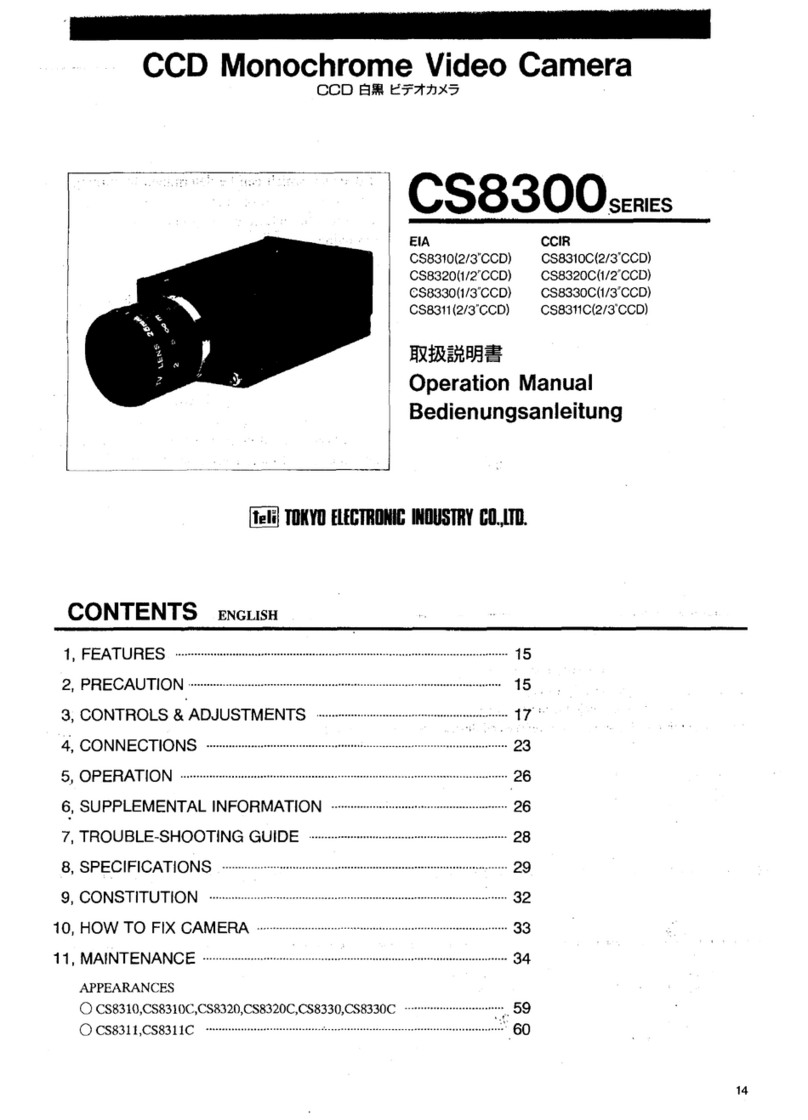 Teli CS8300 Series User manual