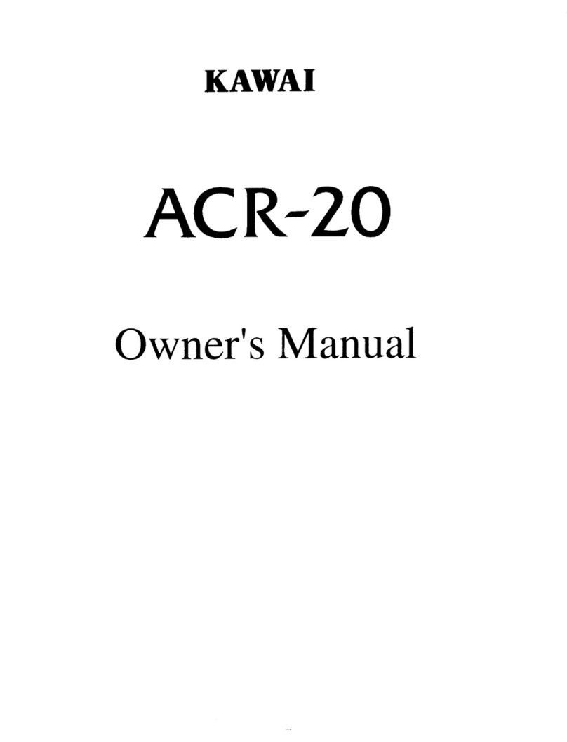 Kawai ACR-20 owner's manual