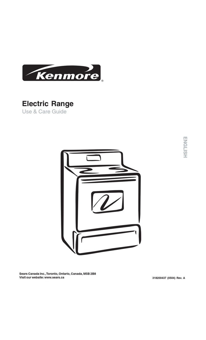 Kenmore 30" ELECTRIC RANGE Use & care guide