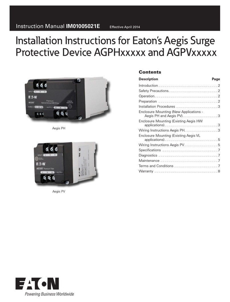 Eaton Aegis AGPHxxxxx series User manual