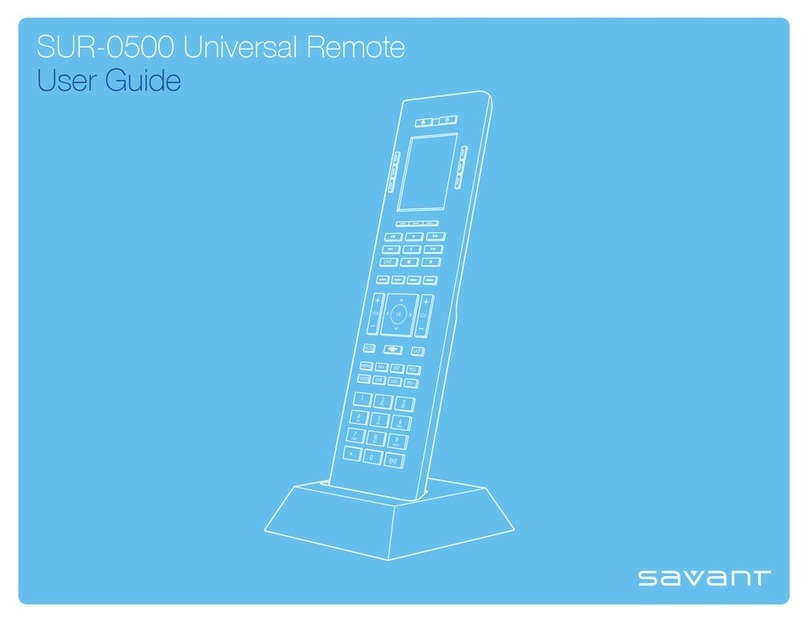 Savant SUR-0500 user guide