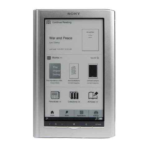 Sony PRS-950 - Reader Daily Edition&trade User manual