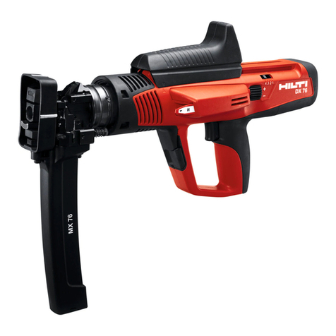 Hilti DX 76 operating instructions